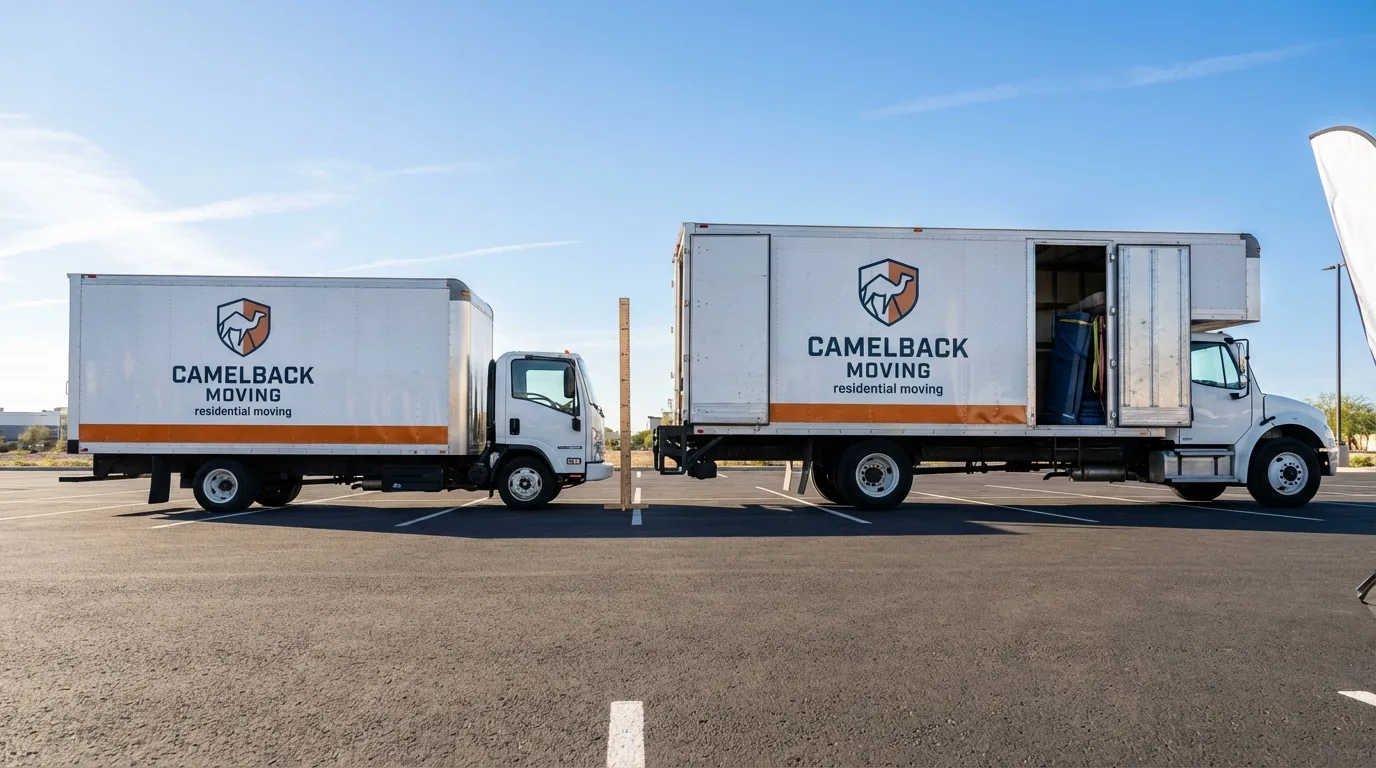Moving truck size capacity guide in Show Low